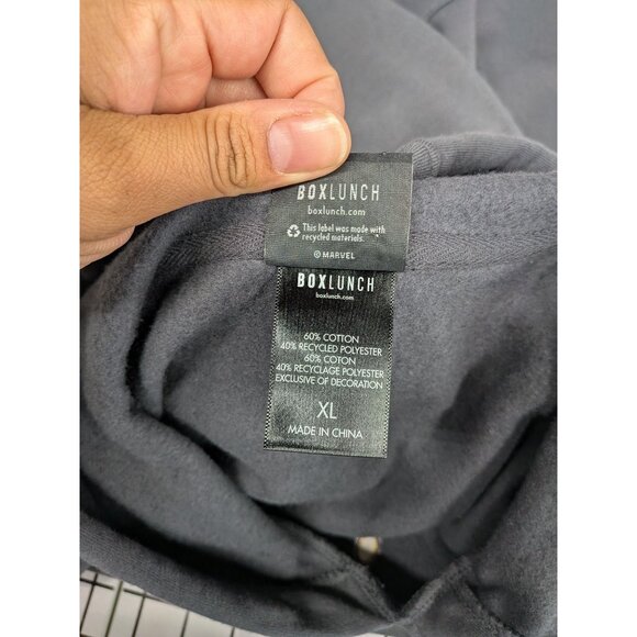 Marvel Deadpool King Hoodie Unisex Size XL Embroidered Crest Pullover Streetwear - Picture 9 of 10